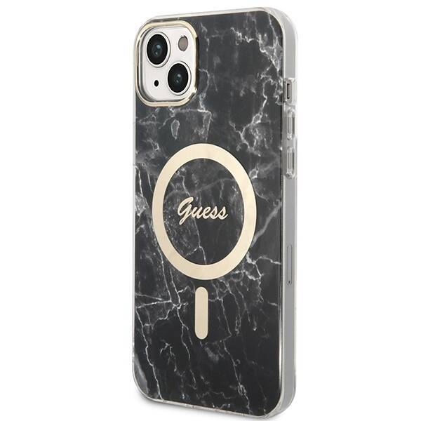 GUSS GUBPP14MHMEACSK CASE+ CHARGER IPHONE 14 PLUS / 15 PLUS 6.7 "BLACK HARD CASE MARBLE MAGSAFE