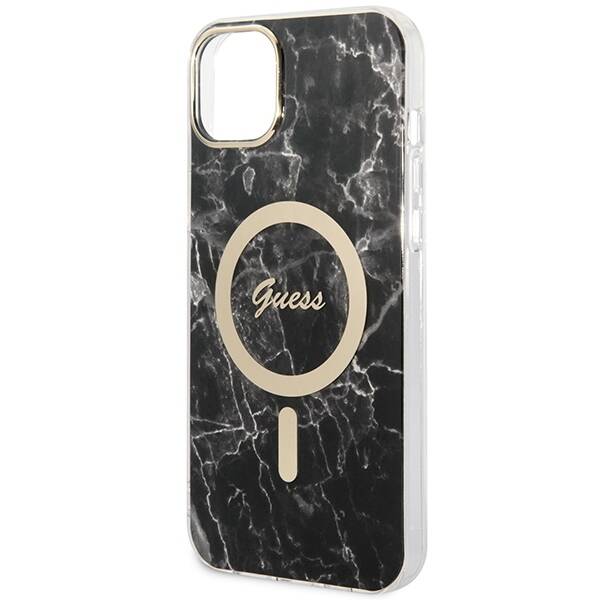 GUSS GUBPP14MHMEACSK CASE+ CHARGER IPHONE 14 PLUS / 15 PLUS 6.7 "BLACK HARD CASE MARBLE MAGSAFE