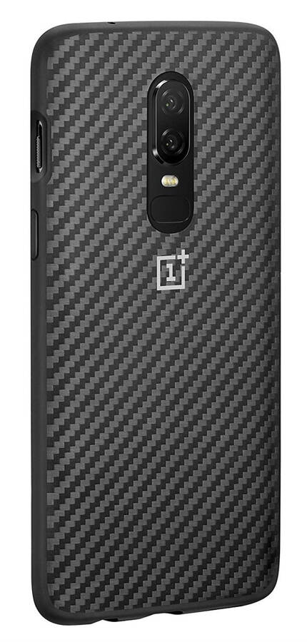 Genuine Official OnePlus 6 Protective Case Bumper Cover - Carbon Damaged Packaging