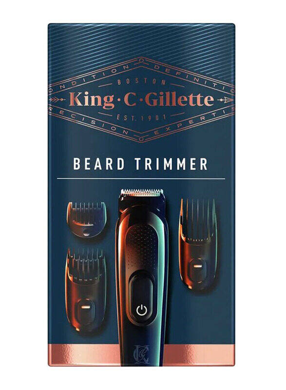 Gillette King C. Beard Trimmer Kit for Men, Black