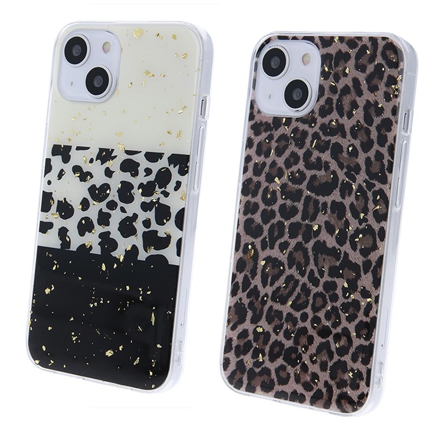 Gold Glam overlay for realme c21y / c25y leopard 1