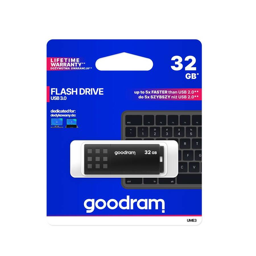 Goodram pendrive 32GB USB 3.0 UME3 czarny