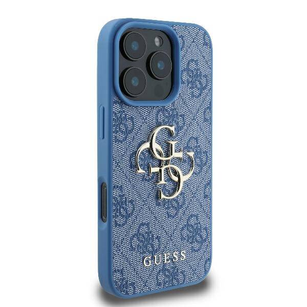 Guess GUHCP16L4GMGBL iPhone 16 Pro 6.3" niebieski/blue hardcase 4G Big Logo