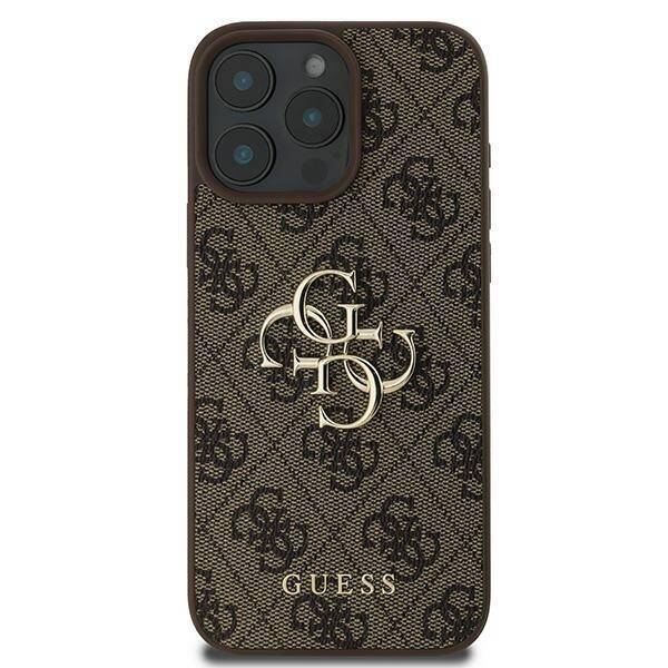 Guess GUHCP16L4GMGBR iPhone 16 Pro 6.3" brązowy/brown hardcase 4G Big Logo