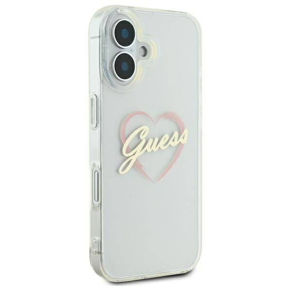 Guess GUHCP16MHCHGSPT iPhone 16 plus 6.7" przeźroczysty/transparent hardcase IML Heart