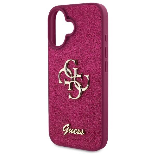 Guess GUHCP16SHG4SGU iPhone 16 6.1"       fioletowy/lpurple hardcase Fixed Glitter Big 4G