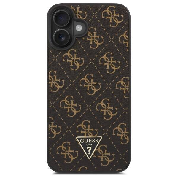 Guess GUHCP16SPG4GPK iPhone 16 6.1" czarny/black hardcase New 4G Triangle