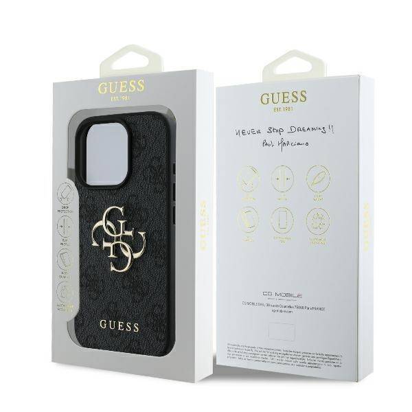 Guess GUHCP16X4GMGGR iPhone 16 Pro Max 6.9" czarny/black hardcase 4G Big Logo