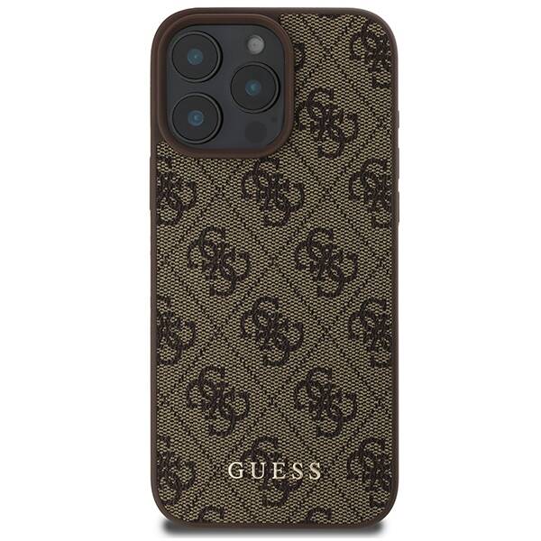 Guess GUHCP16XG4GFBR iPhone 16 Pro Max 6.9" brązowy/brown hard case 4G Classic