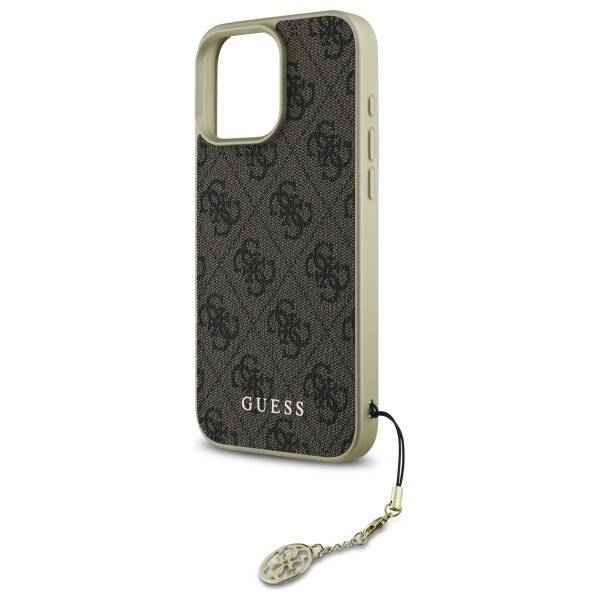 Guess GUHCP16XGF4GBR iPhone 16 Pro Max    6.9" brązowy/brown hardcase 4G Charms Collection