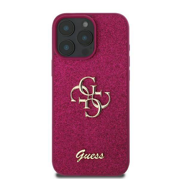 Guess GUHCP16XHG4SGU iPhone 16 Pro Max 6.9" fioletowy/lpurple hardcase Fixed Glitter Big 4G