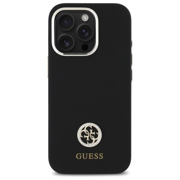 Guess GUHCP16XM4DGPK iPhone 16 Pro Max    6.9" czarny/black hardcase Silicone Logo Strass 4G