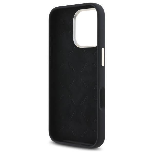 Guess GUHCP16XM4DGPK iPhone 16 Pro Max    6.9" czarny/black hardcase Silicone Logo Strass 4G