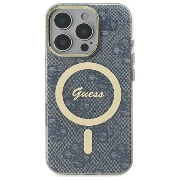 Guess GUHMP16LH4STB iPhone 16 Pro 6.3" niebieski/blue hardcase IML 4G MagSafe