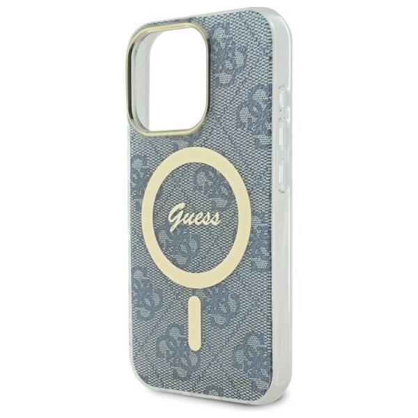 Guess GUHMP16LH4STB iPhone 16 Pro 6.3" niebieski/blue hardcase IML 4G MagSafe