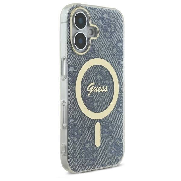 Guess GUHMP16SH4STB iPhone 16 6.1" niebieski/blue hardcase IML 4G MagSafe