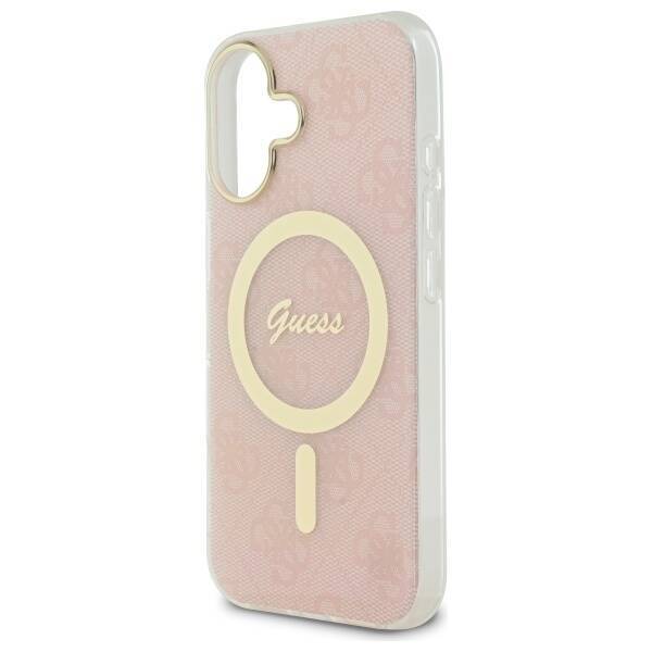 Guess GUHMP16SH4STP iPhone 16 6.1" różowy/pink hardcase IML 4G MagSafe