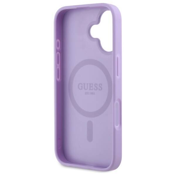 Guess GUHMP16SPSAHMCU iPhone 16 16 6.1" fioletowy/purple hardcase Saffiano MagSafe