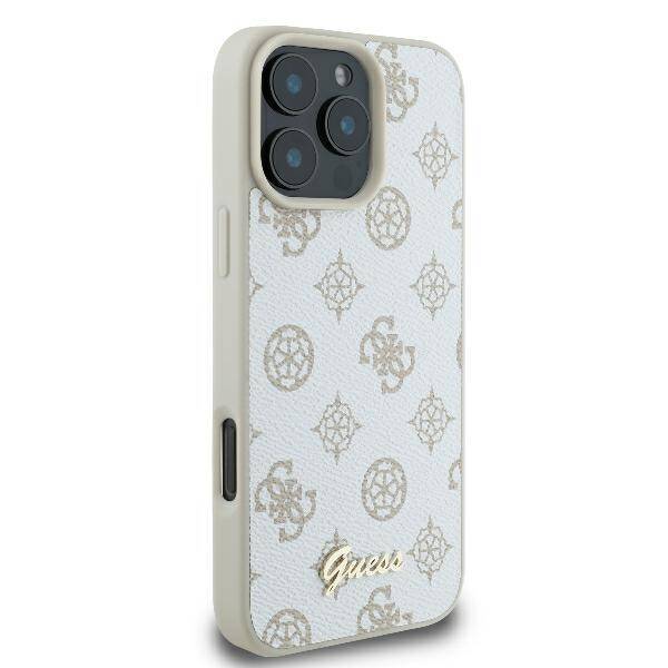 Guess GUHMP16XPGPYSH iPhone 16 Pro Max 6.9" biały/white hardcase Peony Script Logo MagSafe