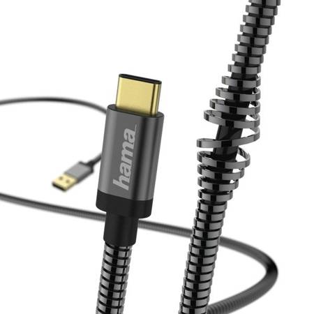 HAMA CHARGING CABLE / DATA "METAL" USB TYPE-C, 1.5M