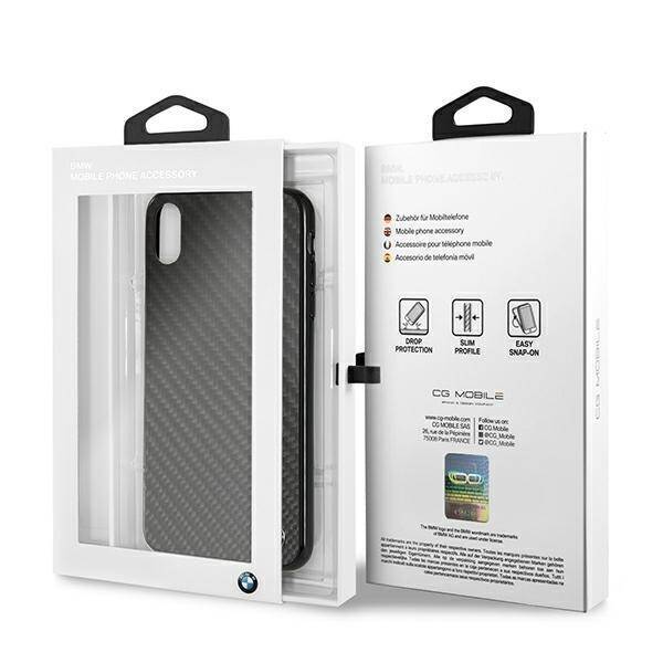 HARDCASE BMW BMHCI65MBC IPHONE XS MAX CZARNY/BLACK SIGRANTURE-CARBON