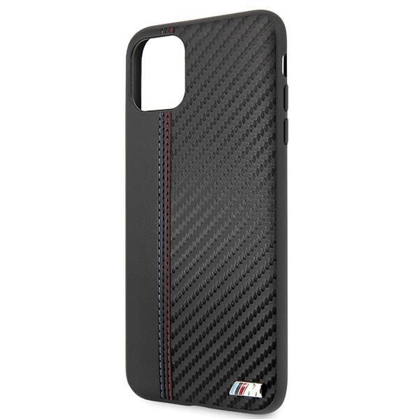 HARDCASE BMW BMHCN65MCARBK IPHONE 11 PRO MAX CZARNY/BLACK PU CARBON