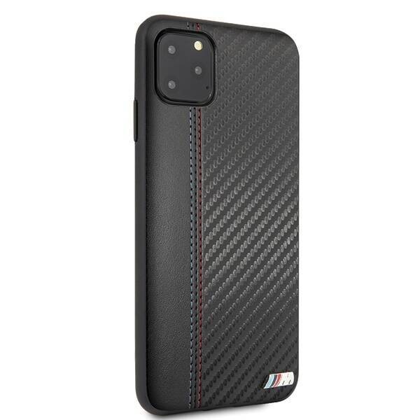 HARDCASE BMW BMHCN65MCARBK IPHONE 11 PRO MAX CZARNY/BLACK PU CARBON