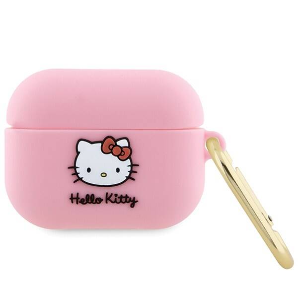 HELLO KITTY HKAP3DKHSP AIRPODS PRO COVER PINK/PINK SILICONE 3D KITTY HEAD