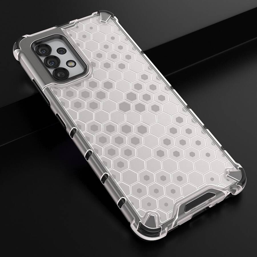 HONEYCOMB CASE ARMORED COVER WITH A GEL FRAME FOR SAMSUNG GALAXY A13 5G TRANSPARENT