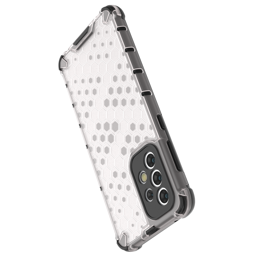 HONEYCOMB CASE ARMORED COVER WITH A GEL FRAME FOR SAMSUNG GALAXY A33 5G TRANSPARENT