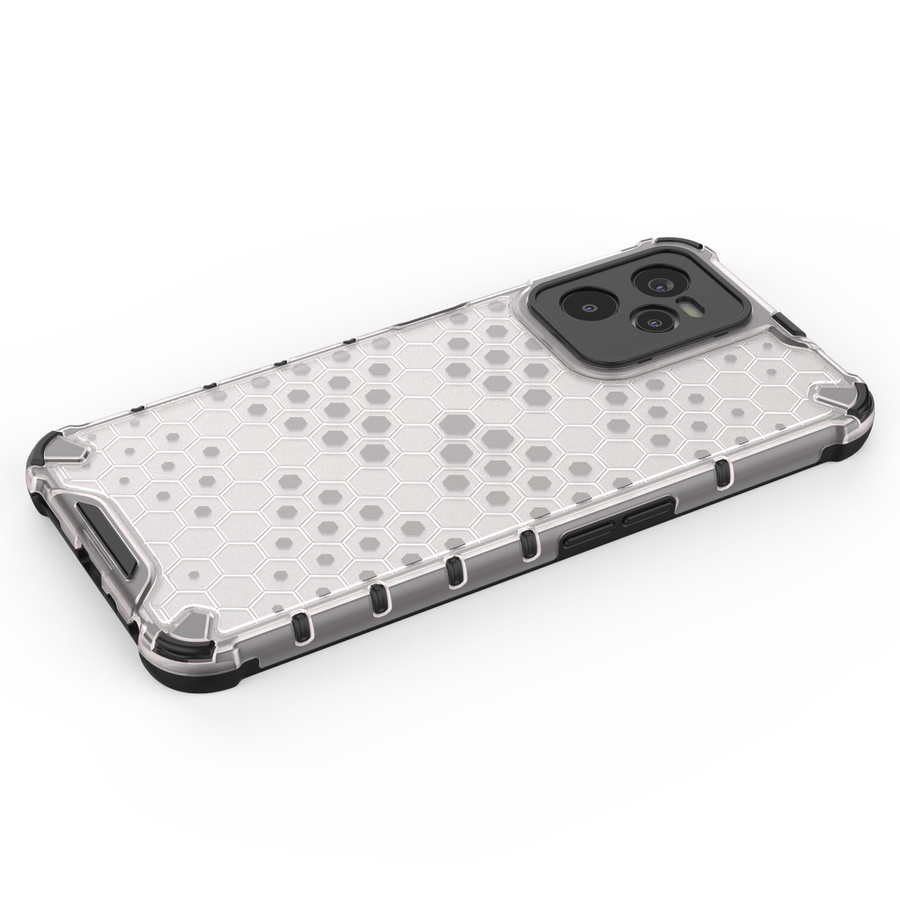 HONEYCOMB CASE ARMORED COVER WITH A GEL FRAME REALME C35 TRANSPARENT