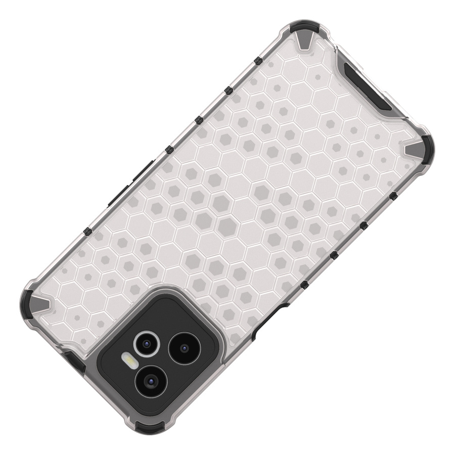 HONEYCOMB CASE ARMORED COVER WITH A GEL FRAME REALME C35 TRANSPARENT