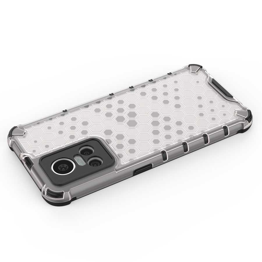 HONEYCOMB CASE ARMORED COVER WITH A GEL FRAME REALME GT NEO 3 BLACK