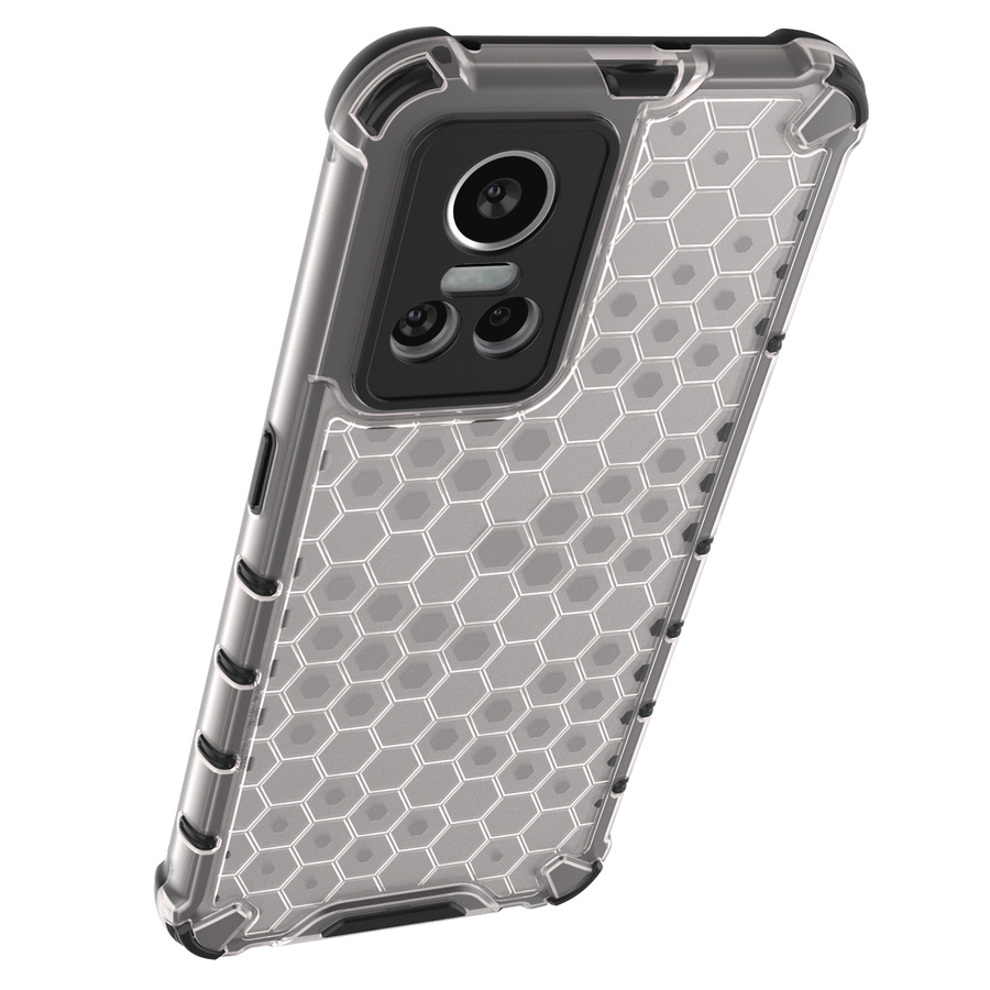 HONEYCOMB CASE ARMORED COVER WITH A GEL FRAME REALME GT NEO 3 BLACK