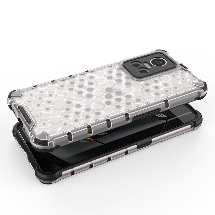 HONEYCOMB CASE ARMORED COVER WITH A GEL FRAME REALME GT NEO 3 BLACK