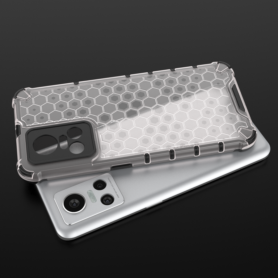 HONEYCOMB CASE ARMORED COVER WITH A GEL FRAME REALME GT NEO 3 BLACK