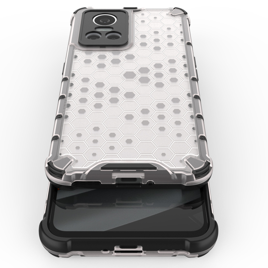 HONEYCOMB CASE ARMORED COVER WITH A GEL FRAME REALME GT NEO 3 BLACK