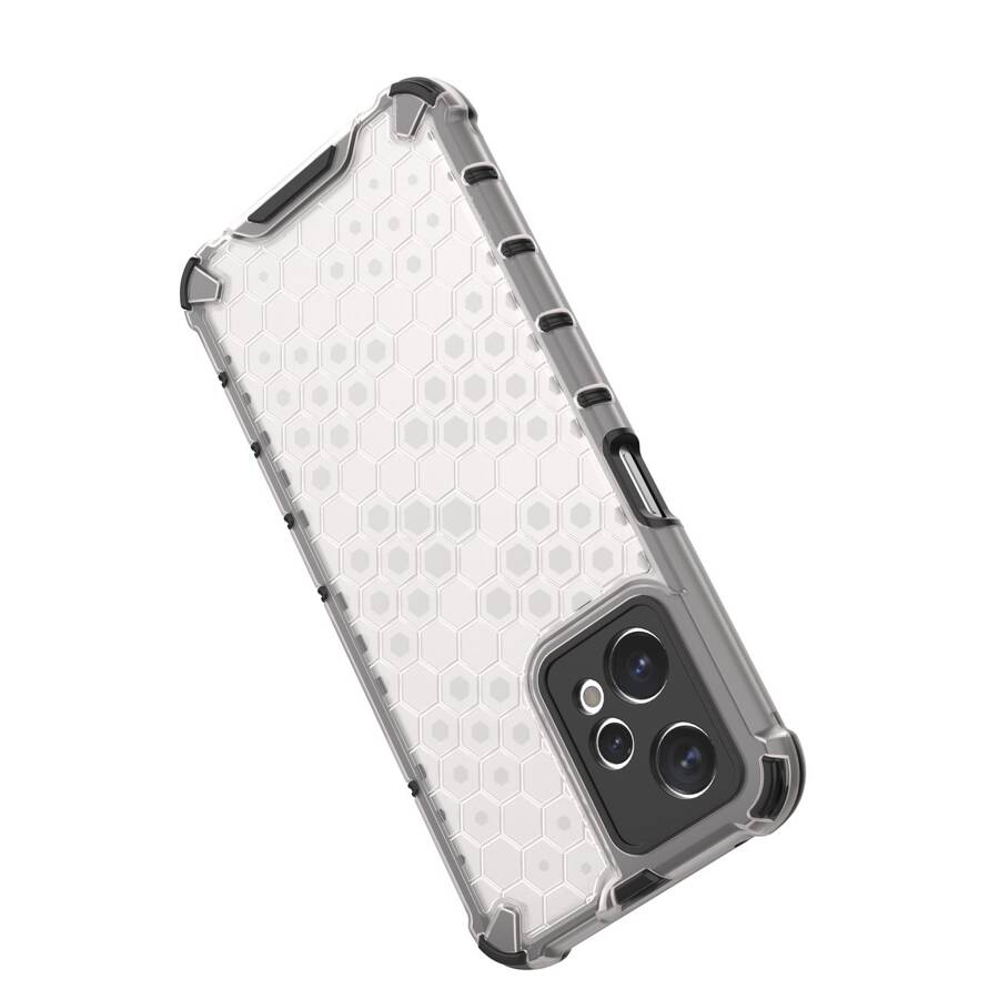 HONEYCOMB CASE ARMORED COVER WITH REALME 9 PRO GEL FRAME TRANSPARENT