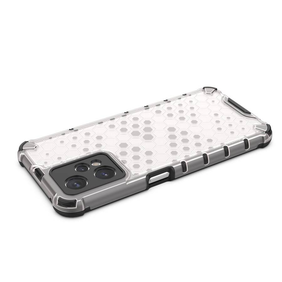 HONEYCOMB CASE ARMORED COVER WITH REALME 9 PRO GEL FRAME TRANSPARENT