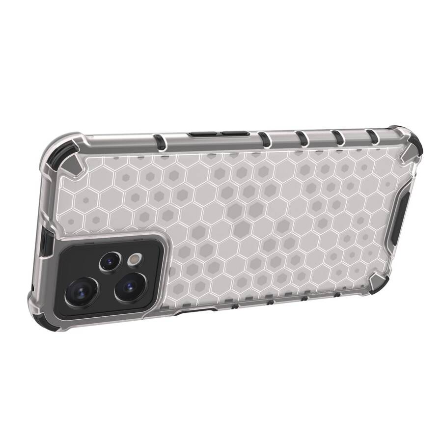 HONEYCOMB CASE ARMORED COVER WITH REALME 9 PRO GEL FRAME TRANSPARENT