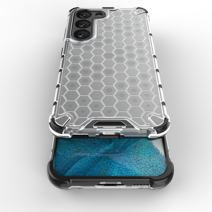 HONEYCOMB CASE FOR SAMSUNG GALAXY S23 ARMORED HYBRID COVER BLACK