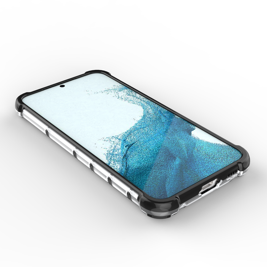 HONEYCOMB CASE FOR SAMSUNG GALAXY S23 ARMORED HYBRID COVER TRANSPARENT