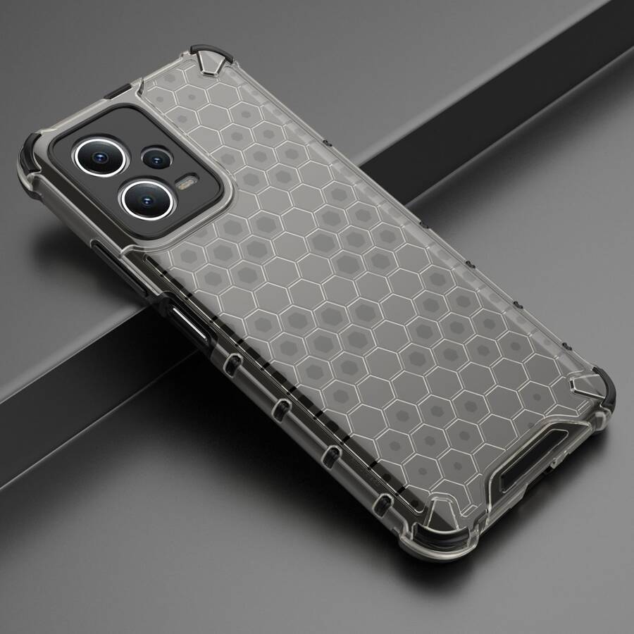 HONEYCOMB CASE FOR XIAOMI REDMI NOTE 12 5G / POCO X5 5G ARMORED HYBRID COVER BLACK