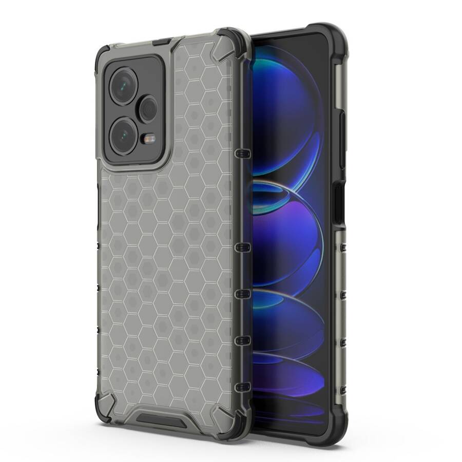 HONEYCOMB CASE FOR XIAOMI REDMI NOTE 12 PRO+ ARMORED HYBRID COVER BLACK