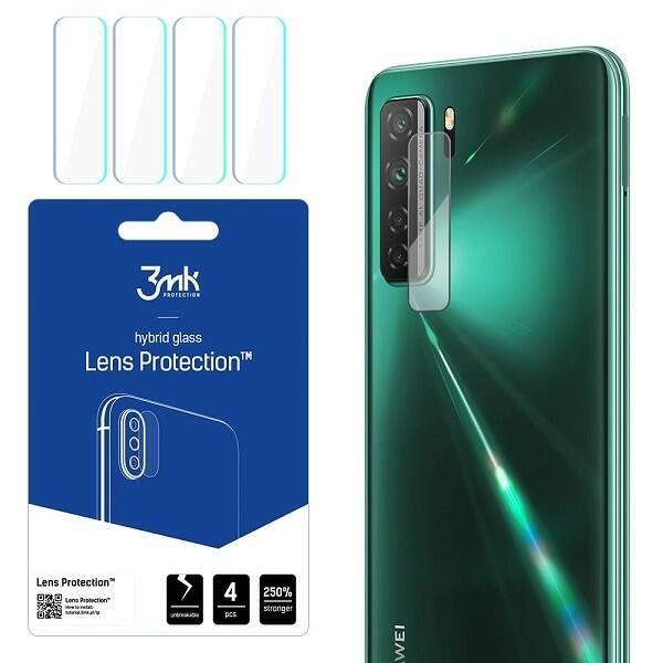 HYBRID GLASS 3MK FLEXIBLE GLASS LENS HUAWEI P40 LITE 5G FOR CAMERA 4 PCS.