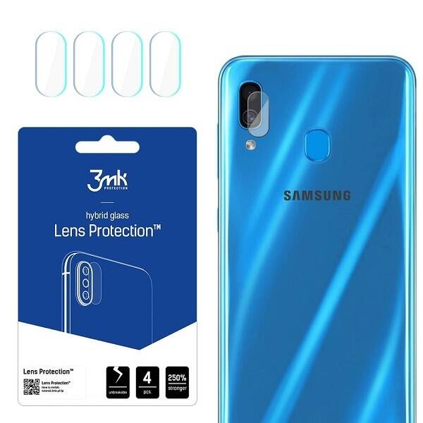 HYBRID GLASS 3MK FLEXIBLE GLASS LENS SAMSUNG GALAXY A11 FOR CAMERA 4 PCS.