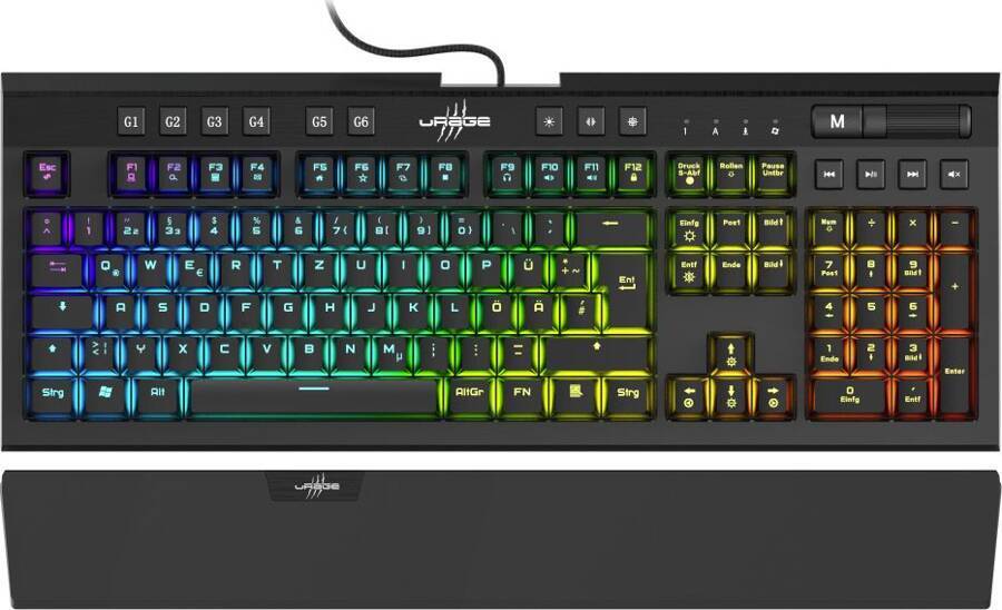 Hama uRAGE Exodus 900 RGB mechanic keyboard Blue switches, black