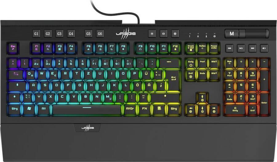 Hama uRAGE Exodus 900 RGB mechanic keyboard Blue switches, black