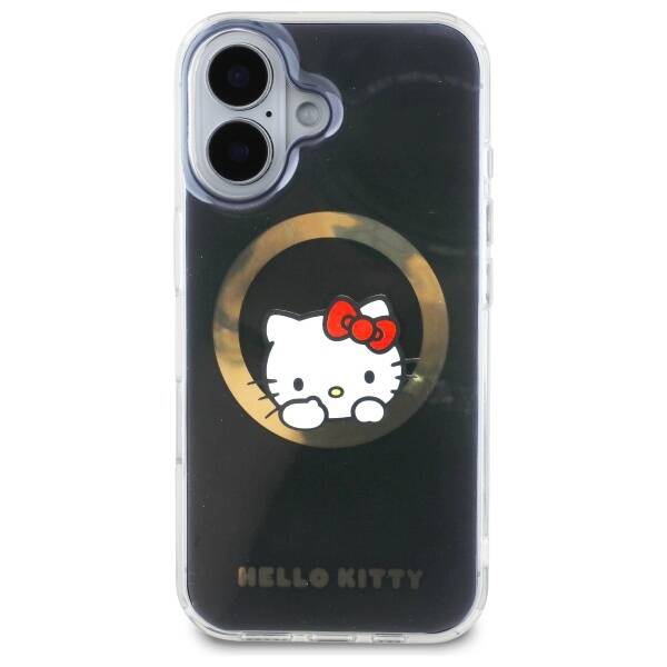 Hello Kitty HKHMP16SHSWKK iPhone 16 6,1" czarny/black hardcase IML Sweet Kitty Magsafe