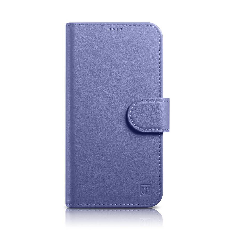 ICARER WALLET CASE 2IN1 COVER IPHONE 14 PRO ANTI-RFID LEATHER FLIP CASE LIGHT PURPLE (WMI14220726-LP)